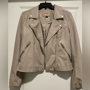 BLANK NYC leather jacket- Beige